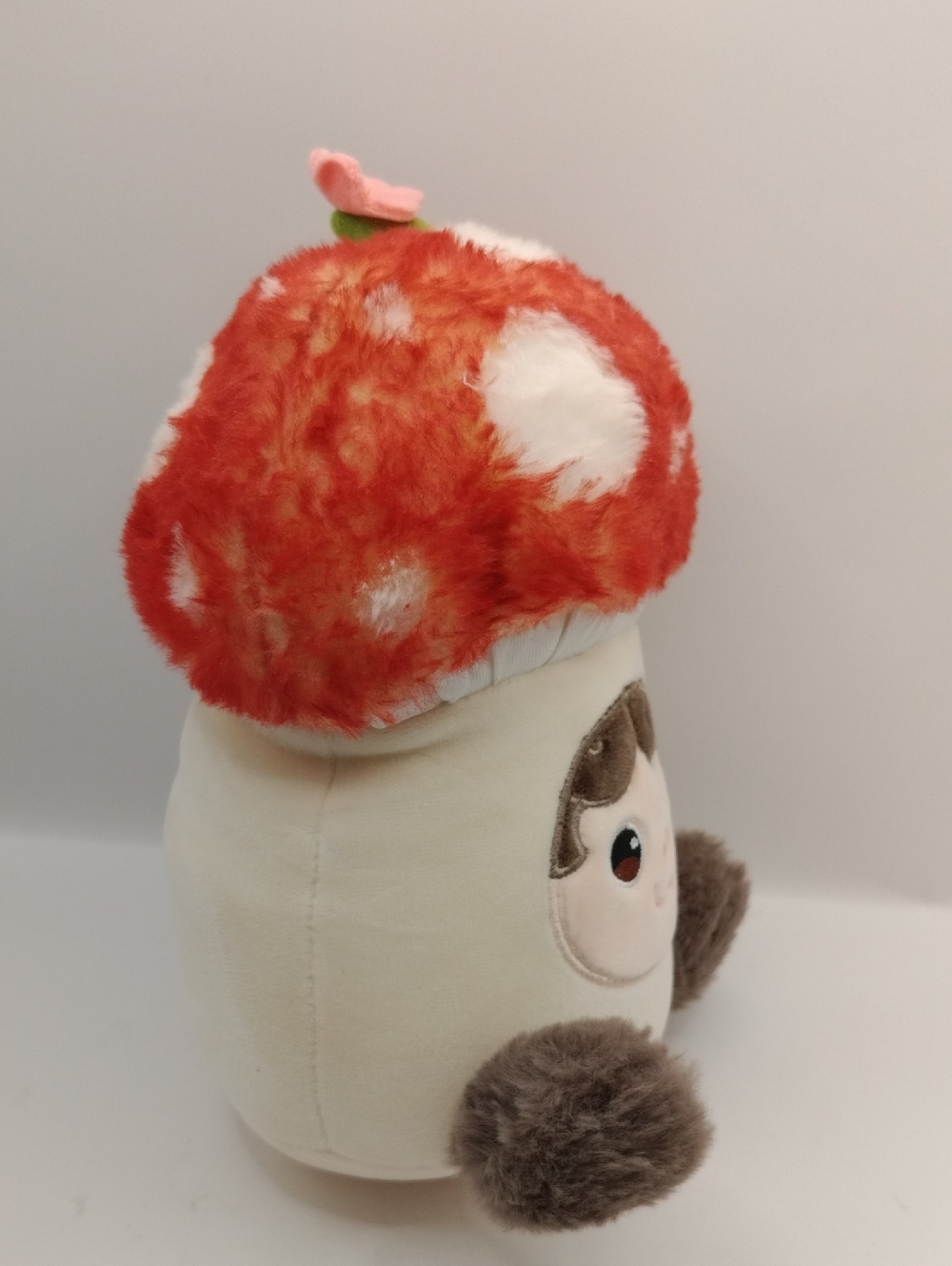 Mushymallow Red Mushroom Plush Pillow Soft Stuffed Toy, Med Size 8" *Box Damage* - Picture 7 of 16